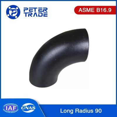 China ASME B16.9 ASTM A420 1/2''-48'' Carbon Steel Butt Weld 90 Degree Elbow Long Radius for sale