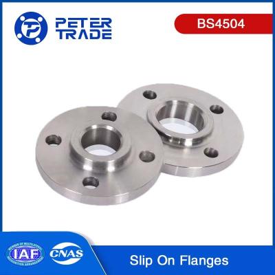 China BS4504 PN 16 Slip On Industrial Pipe Flanges Carbon Steel A105 Stainless Steel ASTM A182 F304/316/321 Slip On Flanges for sale