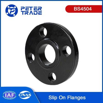 China Slip On Flange BS4504 PN 40 Carbon Steel Stainless Steel For Plumbing / HVAC / Industrial Piping Systems for sale