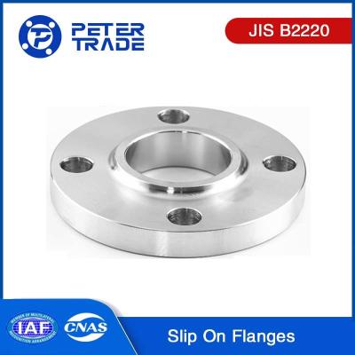 China JIS B2220 5KG/CM2 Industrial Pipe Flange Slip On Flanges Raised Face / Flat Face 450A-1500A for Industrial Solutions for sale