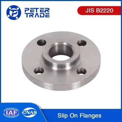 China 10KG/CM2 JIS B2220 Carbon Steel and Stainless Steel Slip On Flanges 250A-1500A for Piping Systems for sale