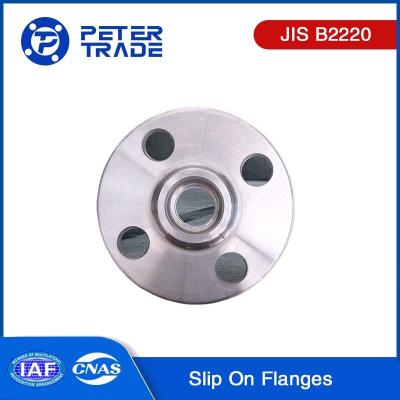China 16KG/CM2 Slip On Flanges Raised Face / Flat Face JIS B2220 Standard Stainless Steel 304 Flanges for Chemical Industry for sale