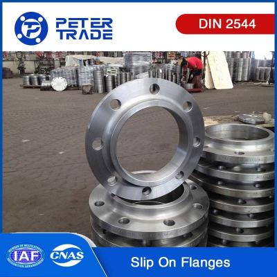 China DIN 2544 PN25 SS Carbon Steel and Stainless Steel Slip On Flange Slip On RF DN10 to DN1000 for sale
