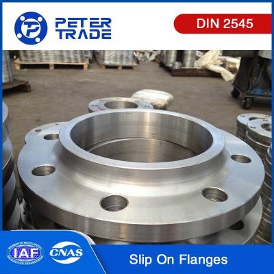 China DIN 2545 PN40 CS Slip On Flanges SORF Raised Face DN 10 to DN500 for Chemical and Petrochemical Industry for sale