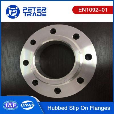 China PN 10 Carbon Steel A105 A420 A350/Stainless Steel SS304 316 Hubbed 3 Inch Slip On Pipe Flange EN1092-01 TYPE 12 for sale