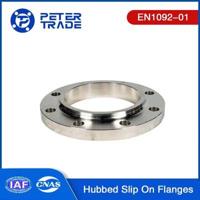 China DN 10 To DN1000 EN1092-01 PN16 Carbon Steel/Stainless Steel Slip On Flange Hub Raised Face / Flat Face for sale