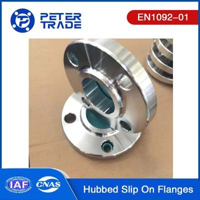 China EN1092-01 European Standard DN 10 To DN300 Carbon Steel/ Stainless Steel Hubbed Slip On Flange For Oil And Gas Pipeline for sale
