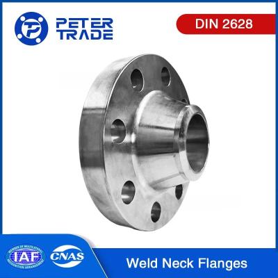 China DIN 2628 Stainless Steel ASTM A182 F304 316 WNRF Weld Neck Flange Raised Face PN250 For Chemical Industry for sale