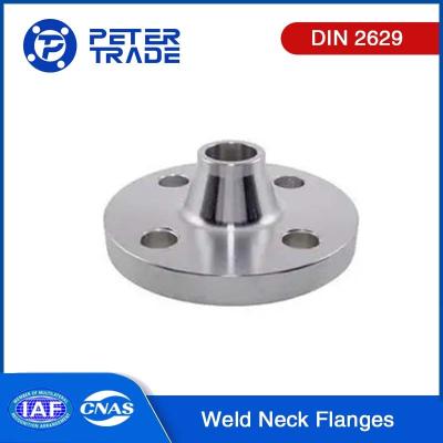 China Forging DIN 2629 A105 Carbon Steel And ASTM A182 F316 Stainless Steel Weld Neck Flanges WNRF PN320 for Pipe Systems for sale