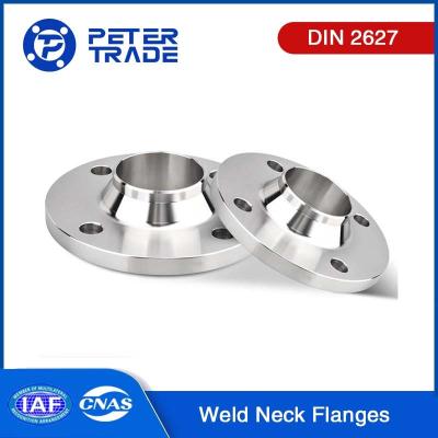 China DIN 2627 Flancas de cuello de soldadura de acero al carbono y acero inoxidable de forja WNRF PN400 para fines industriales en venta