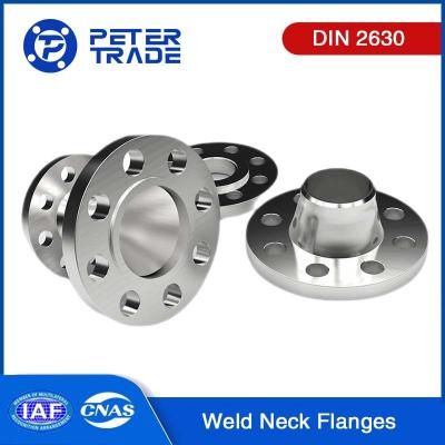 China DIN 2630 Carbon Steel /  Stainless Steel Straight Hub Welding Flanges WNRF PN2.5 for sale