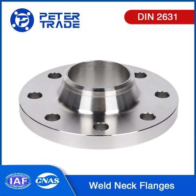 中国 DIN 規格 DIN 2631 フレンズ WNRF PN6 浮き面/平面 炭酸鋼とステンレス鋼の溶接首のフレンズ 販売のため