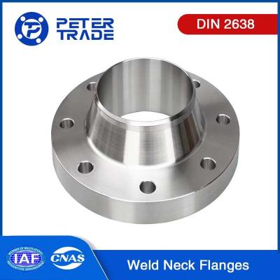 China DIN Standards DIN 2638 Stainless Steel ASTM A182 SS304 SS316 Weld Neck Flanges WNRF PN160 For Water Pipeline for sale