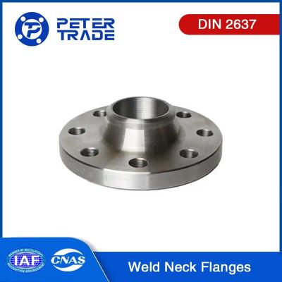 China DIN 2637 Stainless Steel 316 304 Weld Neck Flange WNRF Raised Face PN100 Size DN10 To DN350 in High Pressure Environment for sale