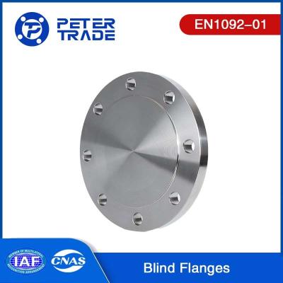 China EN1092-01 TYPE 05 A105 Carbon Steel Blind Flange PN6 BLFF Flat Face For Industrial Applications for sale