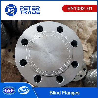 China PN40 EN1092-01 BLFF Carbon Steel Blind Flange Flat Face DN10-DN600 For Wastewater Treatment for sale