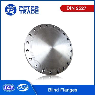 Chine DIN 2527 PN 25 Blank flanges en acier au carbone / acier inoxydable BLFF face plate pour les applications de plomberie / climatisation à vendre