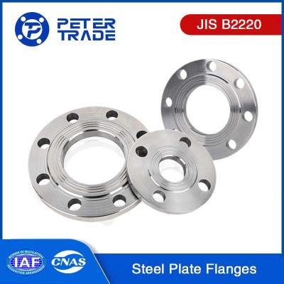 China Carbon Steel/Stainless Steel Plate Flanges Flat Face/Raised Face JIS B2220 10K 10A-1500A For Power and Heating industry for sale