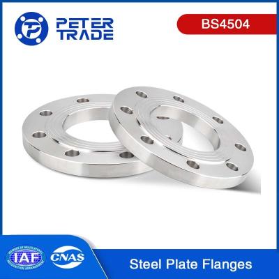 China BS4504 PN40 Carbon Steel Plate Flanges PL RF Raised Face DN10 - DN600 Code 101 for Heating and Power Industry for sale