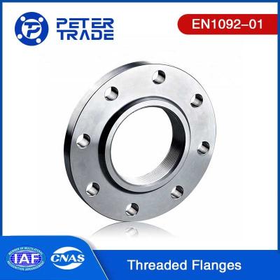 China EN1092-01 Type 13 PN40 Carbon Steel/Stainless Steel Threaded Flange THRF For Wastewater Treatment for sale
