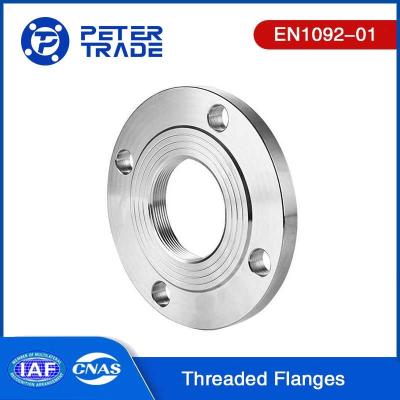 China European Standard Carbon Steel 3 Inch Threaded Flanges EN1092-01 Type 13 PN10 For Plumbing / HVAC Applications for sale