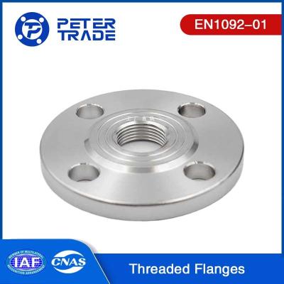 China EN1092-01 Type 13 PN16 Cs A105 Carbon Steel Threaded Flanges THRF Raised Face/Flat Face For Industrial Piping Systems for sale