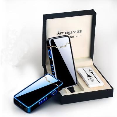 China Cigarette lighter double arc lighter , usb rechargeable electronic cigarette lighter for sale for sale