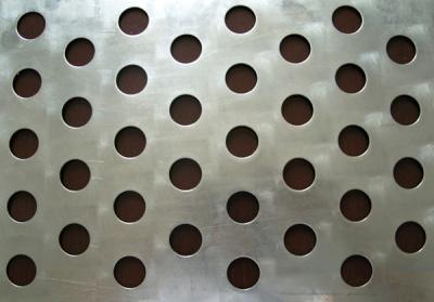 China Customized different hole 1mm Iron plate Galvanized perforated metal mesh for sale