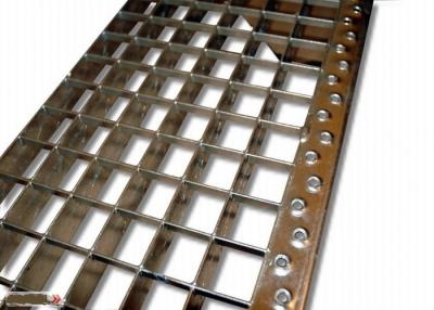 China ASTM Q235 SS304 Stainless Steel Stair Treads , Anti Corrosion Bar Grating Treads for sale