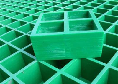 China Reja moldeada plataforma de la fibra de vidrio, suelo de la rejilla de la fibra de vidrio de la perforación rectangular en venta