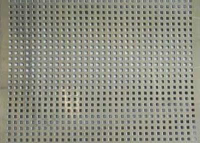 China Square Hole Perforated Stainless Steel Plate , Length 1m Perforated Mesh Sheet for sale