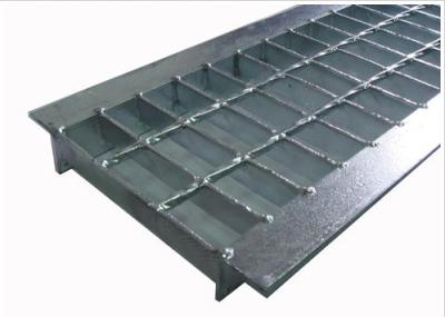 China Anti Slip Outdoor Drain Grate Covers , Serrated Steel Trench Covers Grates for sale