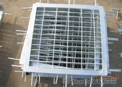 China Overflow Steel Grating Drain Cover Anti - Sliding Acid / Alkali Resisting for sale