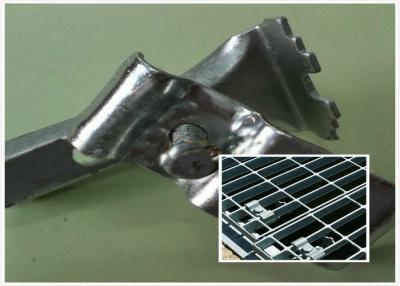 China Clips de rejilla inoxidables de la barra de acero, sujeciones de rejilla de la barra de la soldadura de la placa de extremo en venta