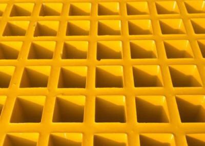 China High Strength Fiberglass Walkway Grating , Grey Concave Surface FRP Molded Grating for sale
