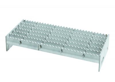 China Muestra libre de acero galvanizada tamaño modificada para requisitos particulares ISO9001 de las pisadas de escalera en venta