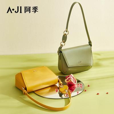 China Custom Wholesale High Quality AJI Branded Fashion PU Ladies Handbags Luxury Leather Women Handbag for sale