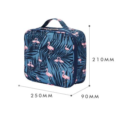 China Fashion Wholesale High Quality Polyester Travel Toiletry Bag Women Ladies Makeup Cosmetic Bags for sale