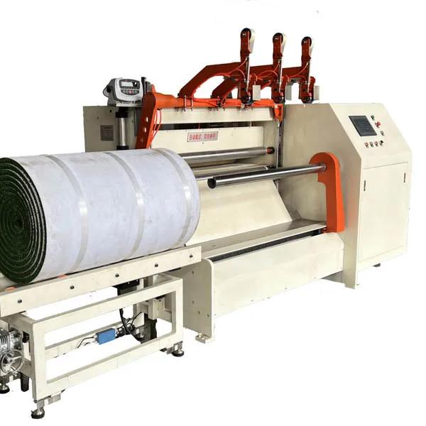 Quality Winding Device Winder Coiler PE Sheet Fabric Carpet Turf Winding Machine for sale