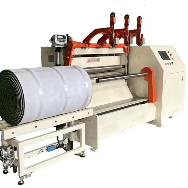 Quality Electrical Control Winding Machine For PE Sheet Fabric Carpet And Turf Coiling for sale