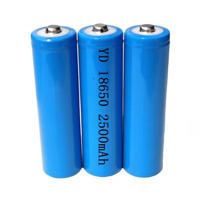 China 3.7V 2500mAh 18650 Rechargeable Li Ion Battery for sale