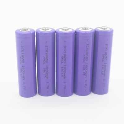 China 3.7V 1800mAh 6.66Wh 18650 Rechargeable Li Ion Battery for sale