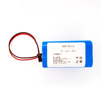 China 7.4V 2200mAh 16.28Wh 18650 Rechargeable Battery Pack for sale