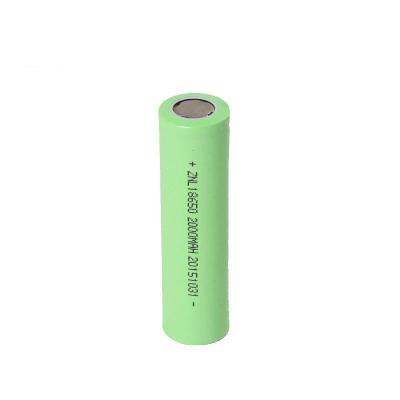 China Rechargeable 2000mAh 3.7 V 18650 Lithium Ion Battery for sale