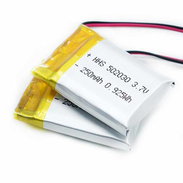 Quality PL502030 3.7V 250mAh Lithium Ion Battery Pack 1C Discharge for sale