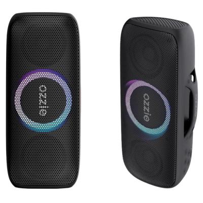 China OZZIE LED Light Bluetooth Speaker 40W ABS Plasic Material IPX4 Waterproof for sale