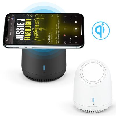 China 15W Bluetooth Speaker Wireless Charger ABS Materials 100Hz Frequency for sale