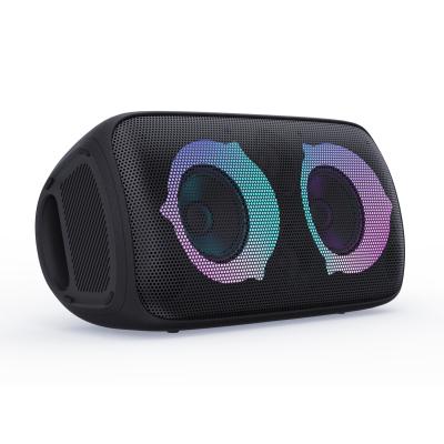 China 60W LED Light Bluetooth Speaker Heavy Bass Bluetooth 5.0 With RGB Colorful Light for sale