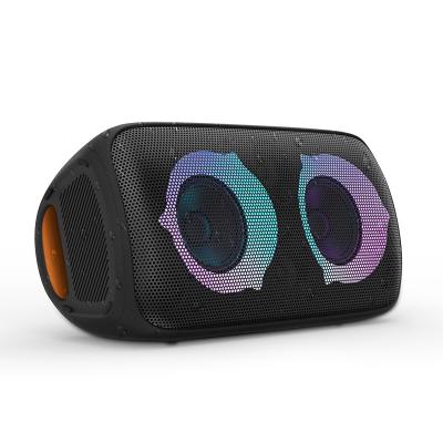 China Outside Party IPX4 Portable Waterproof Speaker Super Bass With LED Flame Light for sale