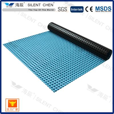 China Dimpled Floor Soundproofing Hardwood Flooring Underlay 8mm for sale